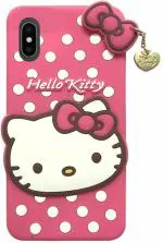 Aviaaz Apple iPhone XS Hello Kitty Pink Silicon Back Cover