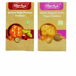Blueneck Quinoa High Protein Cookies | Millet Jaggery Jeera Vegan Cookies | Biscuit Combo | Healthy Biscuit for Kids and Adults | Gift Pack | 200 gm | Pack of 2