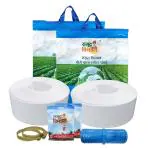 V.K. Sarvottam White Kisan HDPE Lapeta Pipe- 2.5 Inch, 60 Mtr (Set Of 1)