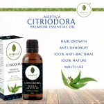 Aseptica 100% Natural Citriodora Premium Pure Essential Oil For Skin & Hair Care | healthy living Use - 30 ml