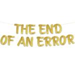 Festiko The End Of An Error Divorce Party Banner, Newly Single, Funny Breakup Decorations