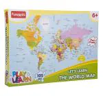 Funskool Play & Learn World Map Puzzle, Multicolor, 3Y+