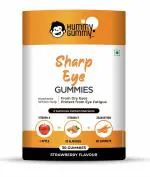 HUMMY GUMMY Sharp Eye Omega 3 Gummies | Protects Against Dry Eyes, Digital Strain, Blue Light Damage | Contains DHA, Vitamin C, E, A Lutein, Astaxanthin, Zeaxanthin | 30 Gummies For Kids, Men & Women
