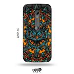 Tweakymod Printed Angry Owl Back Cover For Moto G3