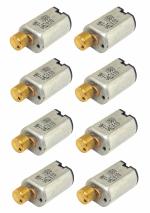 InventoSales 8Pcs (Pack of 8) 3V - 6V Vibration motor mini micro DC Toy Hobby Motor 15x10x8mm 12000 rpm for Toys DIY Projects