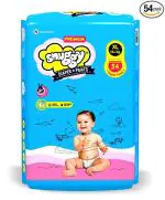 Snuggy White Extra Large Baby Diaper Pants (Pack Of 54)