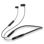 pTron Tangent Urban ENC Wireless Neckband, 60Hrs Playtime, Deep Bass, HD Mic, Fast Charging (Black)
