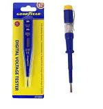 Goodyear Manual Voltage Tester and Digital Voltage Tester (Blue, Pack of 2)