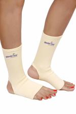 Wonder Care Beige Cotton Ankle Support Brace - S