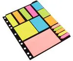 FRKB Sticky Notes and Page Markers Binder Pack 250 Different Size Notes 125 Page Markers 25 x 19 cm