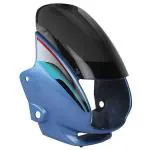 TAWAR ENTERPRISE Front Headlight Visor For Super Splendor Old Model (F,Blue)