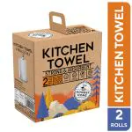 The Honest Home Company 2 Ply Kitchen Towel Tissue Roll 120 Pulls - (Pack of 2 x 60 Pulls)