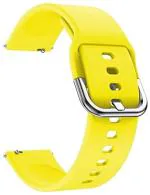 LIDDU Silicone Smart Watch Strap for Noise Fit Helo, Active and Evolve (Yellow)