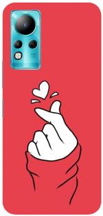 HELLO CASE Infinix Note 11, Infinix Note 12 Red, White Polycarbonate Hard Case Back Cover