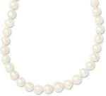 Feel Touch Mart 9.35mm South Sea Sucha Moti Round Pearl Mala Non-Precious 108+1 Pearl Mala Original Lab Certified White Safed Moti Ki Mala for Wearing