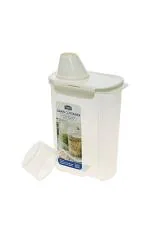 Lock & Lock Classic Transparent Plastic Airtight Grain Storage Container with Leak Proof Lid 2.4 L