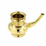 Mannar Craft Handmade Traditional Kerala Brass Kindi (4.5 x 6 Inch) 500ml