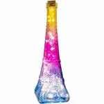 Urban Sajavaat LED Glass Eiffel Tower Shape Bottle Lamp with Ferry Light - 25 x 9 cm