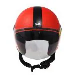 TVS Racing Helmet Half Face Black Eco Red L