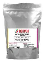 Dotpot Polyester Toner Powder 1 Kg for Refilling Laser Jet Toner Cartridge HP 88A / 278A / 285A/ 35A / 36A and Canon 925, 325, 725, 328, 728, 337 etc Black Toner Powder