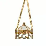 Ajmer Sharif Islamic Muslim Khwaja Garib Nawaz Name KGN Metal Chain / Locked