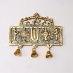 KridayKraft Wall Hanging Tirupati Balaji Symbol Shankh Chakra Tilak with Hanuman ji and garud Statue Gold Plating Antique Decorative for Home & Office Table Showpiece Figurines,R