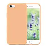 LIRAMARK Liquid Silicone Soft Back Cover Case for Apple iPhone 6 Plus / 6S Plus (Orange)