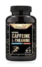 Nutramagik Natural Caffeine Plus L-Theanine for Weight loss and Immunity, Support Energy and Focus -90 Capsules