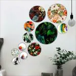 saf Wooden Round Pack of 11 (Multicolor-6) SANFRO-16