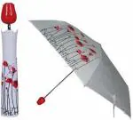 SPIRITUAL HOUSE Plastic Rose Shape Design Waterproof Travel / Folding Portable Umbrella With Case, 32 Inch