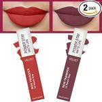 Forfor Candy Red, Mauve Matte Long Last Matte Lipstick 4 Ml (Pack Of 2)