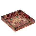 DULI Water and Heat Resistant Engineered Wood Serving Tray - 10 x 10 inch