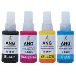 ANG L380 Ink Bottles for Epsson T664 L130 L220 L360 L380 L361 L655 L310 L405 L565 L365 L485 (B/C/M/Y) 4 Colour - 70 ml Each Bottle (NWPK)