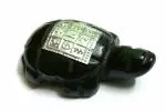 Astroghar Stone Crystal Kurma Vastu Yantra On Black Agate Carved Tortoise Kachua Vastu Yantram (Standard)