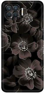 aadia Oppo F17 Pro Matte Vinyl Flower Printed Mobile Skin Sticker with Scratch Resistant Lamination
