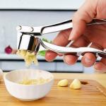Assortire Garlic Crusher Presser Garlic Press Manual Garlic Ginger Mincer Stainless Steel Garlic Cutter Chopper,Hand Press Garlic Crusher and Chopper, Mincer Cutter for Garlic for Kitchen