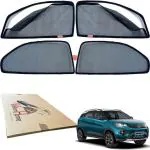 WolkomHome Car Sun Shade with Zipper Magnetic Curtain Windows Shades for nexon ev