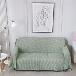 HOKIPO Thick And Soft Sofa Throw Cover 2 Seater, 180 (D) X 230 (L) Cm (Ar-4639-N2) - Polycotton, Bottle Green