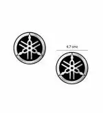 Road Religion Silver And Black Rubber And Pvc Yamaha Logo 4 Pieces