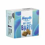Happilo Premium Dry Fruit Barfi Box 240g (20gX12), 60% Nuts, California Almonds, Dates, California Pistachios, Honey, Rose Petal and Saffron