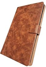 M Cart Texture Light Brown Hard Back Flip Stand Case Cover For Samsung Galaxy Tab A8 10.5 Inch