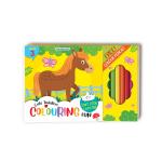 Cute Toddlers Fun Colouring Book with 6 Colour Pencils | Art and Craft Drawing Book Set for 4+ | Colouring Book for Toddler | Return Gift for Kids | - 128 Pages by Dreamland Publications