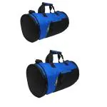 MOUNTAINGROVE Sports Duffel Gym Bag for Men, Women, Boys, Girls- Large Duffle Bag with Wet Pocket & Side Compartment- One Shoulder Bag for Training, Outdoor, Yoga, Overnight Travel Duffel Bag (Pack of 2 Blue)