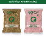 Goshudh Kala Namak 250g & Jeera 400gm Combo Pack 650g