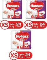 Huggies Wonder Pants Baby Diapers XS 24 Pieces |Pack of 3