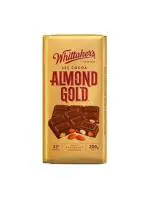 WHITTAKERS 33 Percent Cocoa Almond Gold Chocolate, 200 Gm