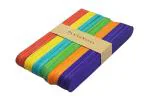 SAMVARDHAN Premium Wooden Ice Cream Sticks For Diy Crafts, Hobby Crafts, Project Work, Scrapbooking For Kids (50 Pieces,) Multicolor Wood Sticks