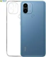 Meephone Mobile Cover for POCO C51 (Transparent, Grip Case, Silicon, Pack of: 1)