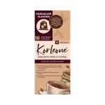 Korleone CHOCOLATE Flavour Exquisite World Coffee, Roasted Coffee Powder- 10 Aluminium Capsules