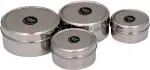 Carnival Multicolor Steel Dabba Set (Pack of 4)